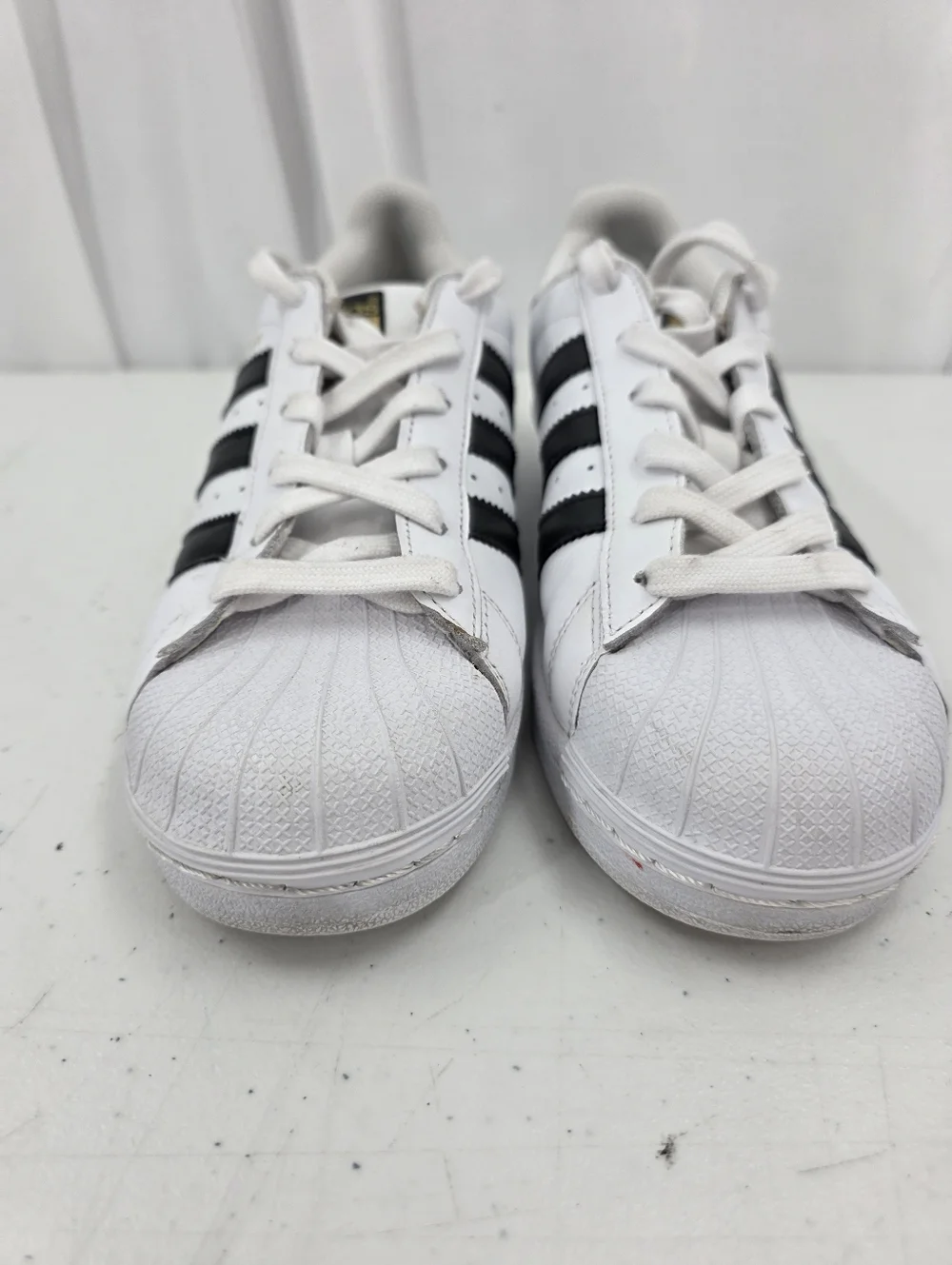 Adidas Superstar Shoes Running White Black 3 Stripe C77154 Mens Size‎ 6.5 W 8.